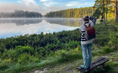 Dimmig morgon vid Isaberg med busigt sällskap